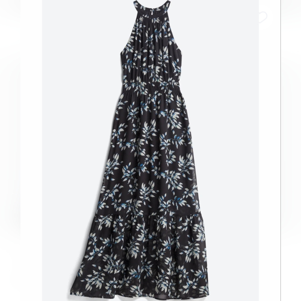 Floral Halter Maxi Dress